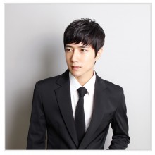 FESHFEN韓版男士假發(fā)100 %真發(fā)絲假發(fā)套定制禿頂時(shí)尚假發(fā)帥氣頭套